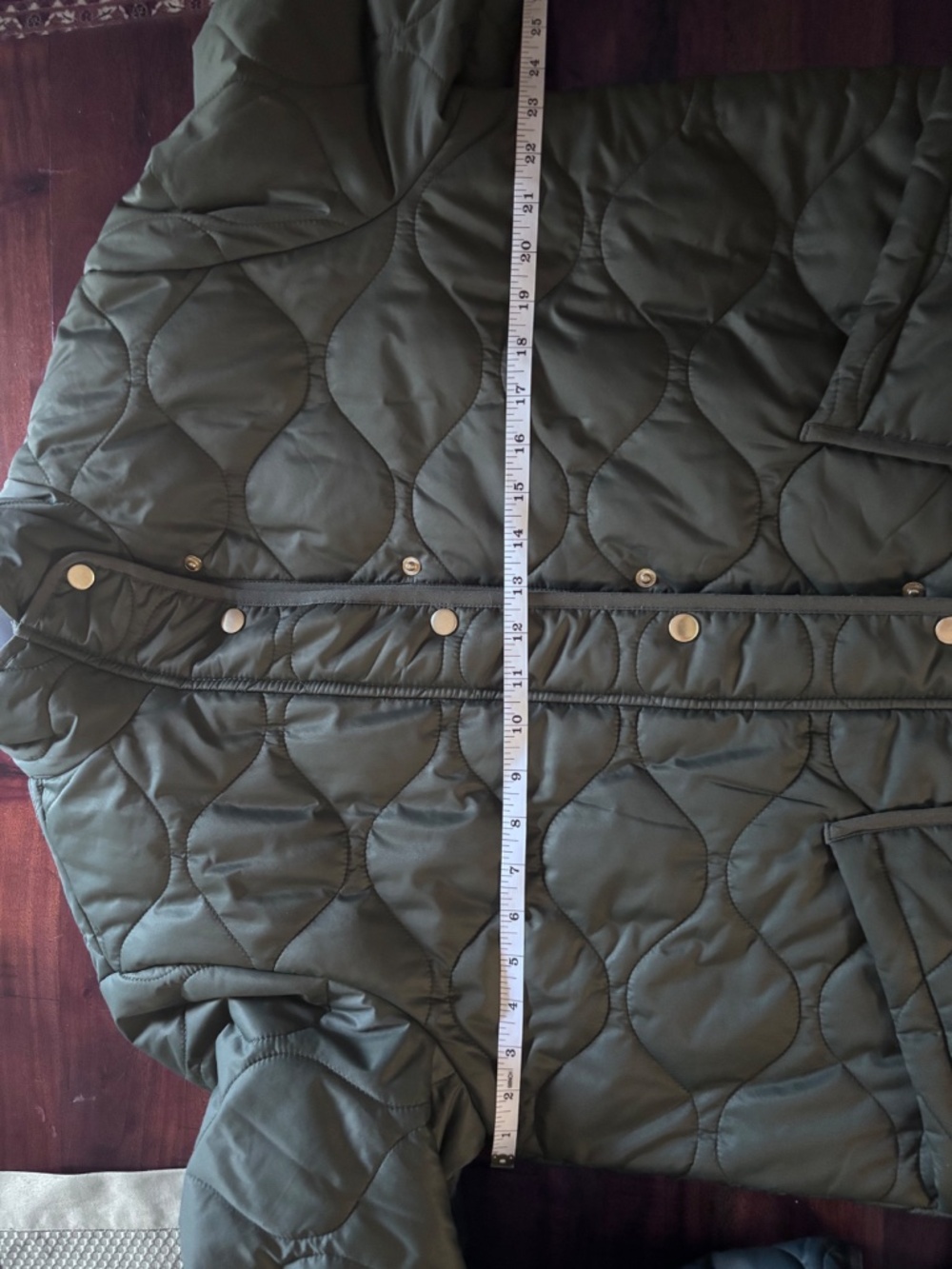 Quince Featherless Quilted Long Puffer Jacket Size Large - Picture 5 of 6